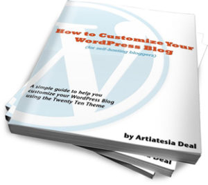How to Customize Your WordPress Blog eBook by Artiatesia Deal