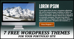 7 Free WordPress Themes for your Portfolio Site