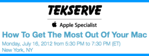 Tekserve Class: How to get the most out of your mac (recap)