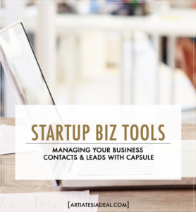 Startup Business Tools: Managing your Business Contacts and Leads with Capsule | ArtiatesiaDeal.com
