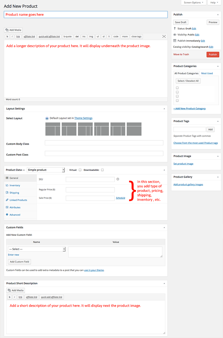 Example of a new product with WooCommerce |Behind the scenes: How I created My Own eCommerce Store on ArtiatesiaDeal.com