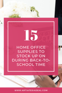 Save money when you are setting up your home office by shopping during the back-to-school shopping session. Here's a few recommendations | Now on ArtiatesiaDeal.com