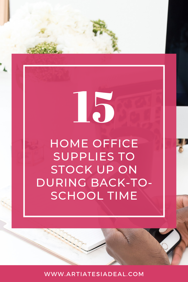Save money when you are setting up your home office by shopping during the back-to-school shopping session. Here's a few recommendations | Now on ArtiatesiaDeal.com