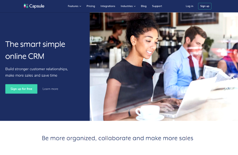 CapsuleCRM Website: Use this to organize and track your business leads