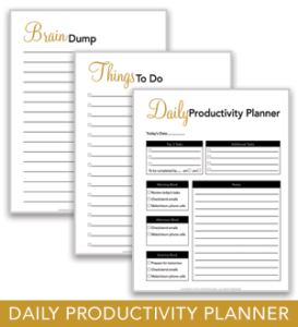 The Daily Productivity Planner | The Creativepreneur Hub presented by ArtiatesiaDeal.com