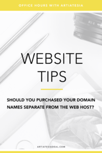 The debate about purchasing your domain names separate from the web host is never ending. Learn why you should and when you should separate the two.