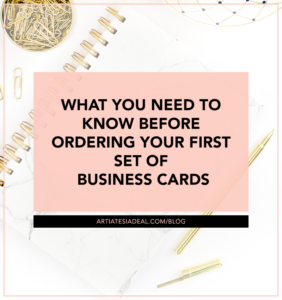 What you need to know before ordering your first set of business cards - on ArtiatesiaDeal.com