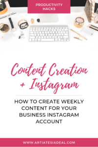 Struggling to come up with content to post to your business IG? In this quick tutorial Artiatesia share five steps to help you batch content for business IG on a weekly basis. | Now on ArtiatesiaDeal.com