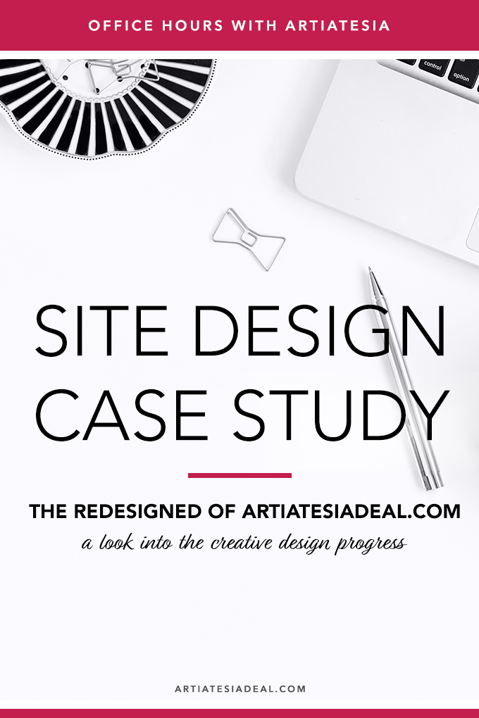 Site Design Case Study: The Redesign of Artiatesia Deal (a look into the creative design progress)