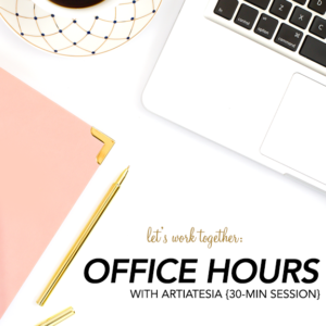 Office Hours With Artiatesia; Clarity Sessions| 30-Min Session Available now @ ArtiatesiaDeal.com