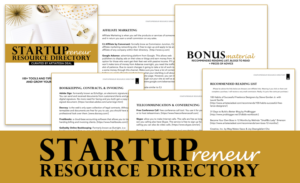A sneak peek inside the Startupreneur Resource Directory| on ArtiatesiaDeal.com