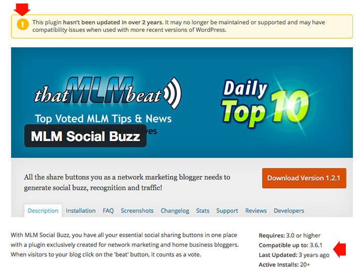 An example of a very old WordPress plugin