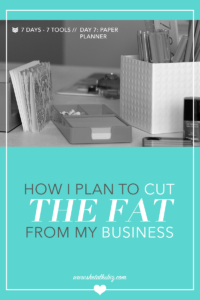 It's finally day seven. In this post learn why this tech loving gal decided to go back to paper. Yup, I am diving into the world of planning via a pen and paper and it has made my life so much better. // http://www.shetalksbiz.com