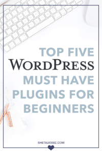 There are tons of WordPress Plugins for you to choose from and to use to add more features, functions, flavor, etc. to your blog or website. In this post, I'm sharing with your my top five must have plugins you should use when first starting out. // http://www.shetalksbiz.com