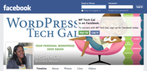 WP Tech Gal's Facebook Page